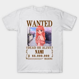 Nami One Piece Wanted T-Shirt